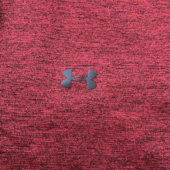 EUC Men’s Under Armour Loose Storm1 Red Heather Golf 1/4 Zip Sweatshirt Size XXL - Picture 6 of 10